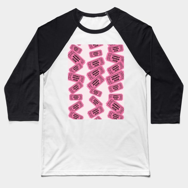 lonely hearts club ticket Baseball T-Shirt by DonnieDiamandis